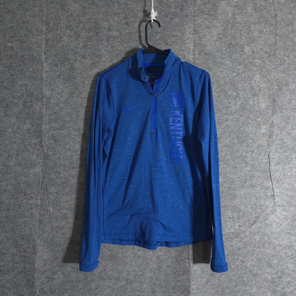 Nike Dri-FIT Kentucky Wildcats Pullover Long Sleeve Shirt Mens Sz M Performance